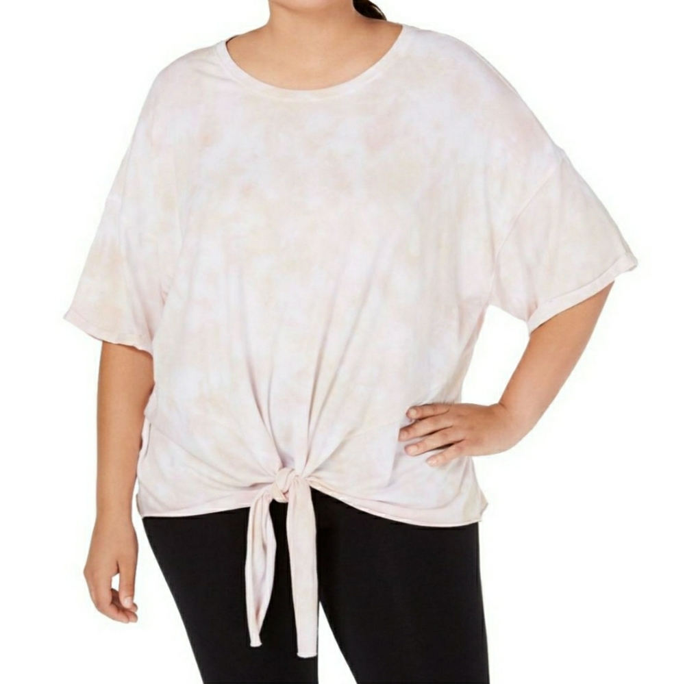 Calvin Klein Sunburst Women's plus Tie Dye Tee 1X